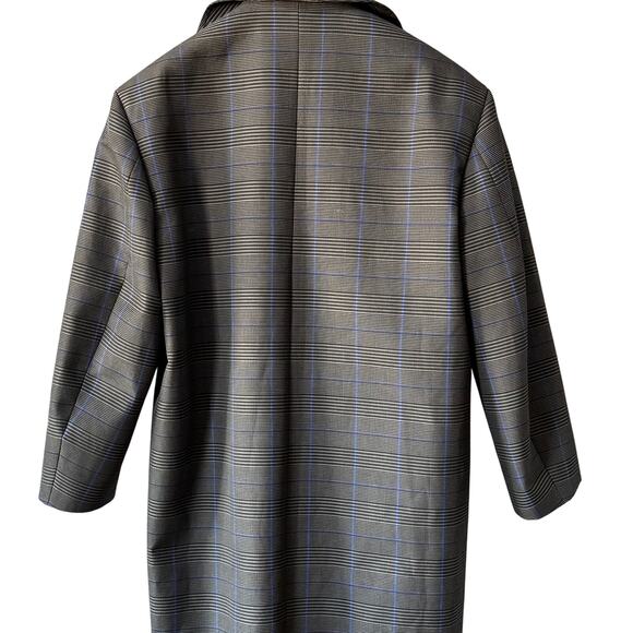 BALENCIAGA: Men's Plaid Oversized Cotton Flap Coat - 46 - Picture 4 of 12